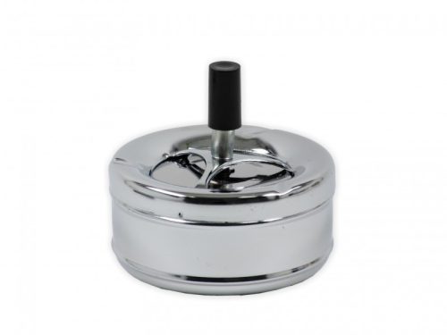 Rugós hamutaró ezüst 11.5x11.5x6 cm