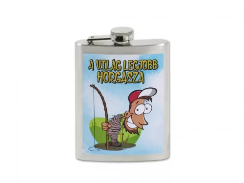 Flaska Legjobb Horgász 240 ml 9,5x3x17 cm