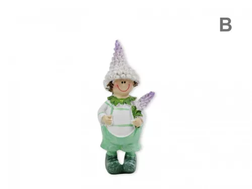 Levendula figura fiú 12cm polirezin 