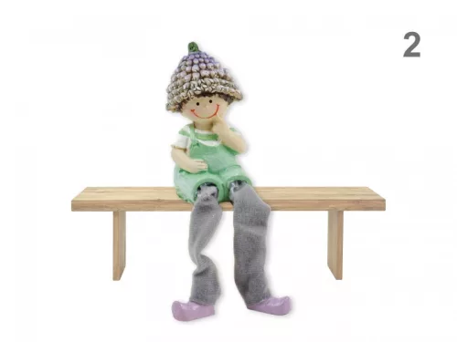 Lógólábú levendula figura fiú 9cm  polirezin