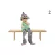 Lógólábú levendula figura fiú 9cm  polirezin