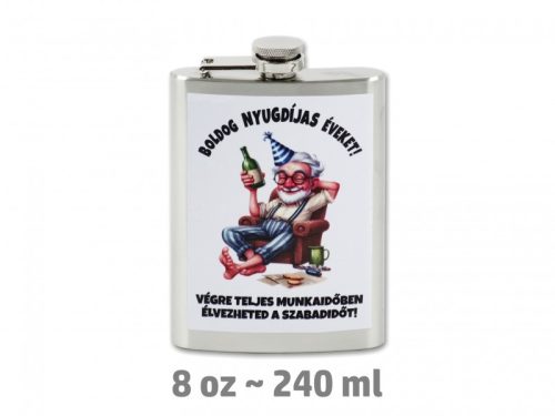 Flaska Boldog Nyugdíjas éveket 240 ml 10x3x17 cm 