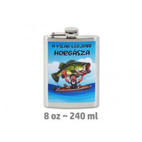 Flaska Legjobb Horgász 240 ml 10x3x17 cm 
