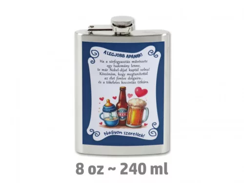 Flaska Legjobb Apának 240 ml 10x3x17 cm