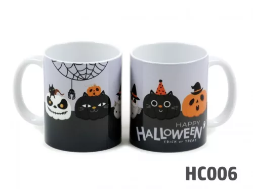 Halloween bögre tökök+pók 3dl 