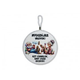 Edényalátét „Nyugdíjas vagyok” mintával 17x19 cm