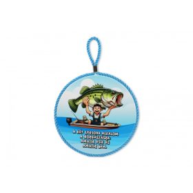 Edényalátét horgász mintával 17x19 cm