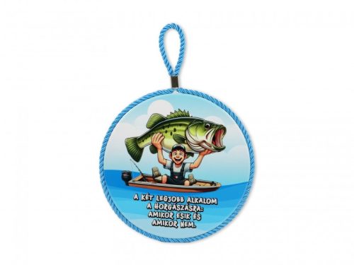 Edényalátét horgász mintával 17x19 cm