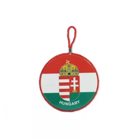 Edényalátét Címerrel és Hungary felirattal 17x19 cm