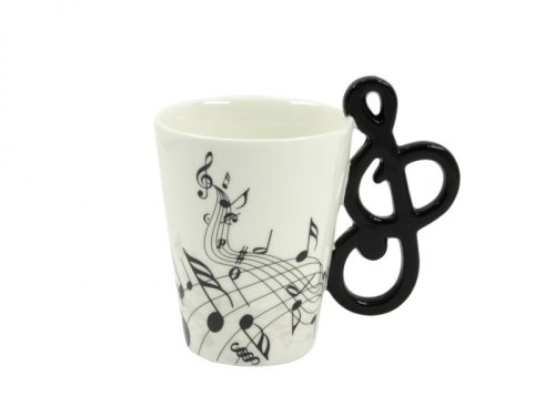 Bögre + violinkulcs nagy 13.5x9x13.5 cm