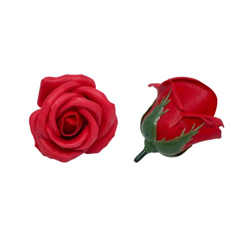 Szappanrózsafej piros 6cm db