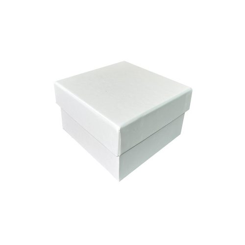Ajándékdoboz kicsi fehér kocka 9,5x9,5x6cm