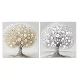 Kép fa vászon 60x2,8x60cm arany vagy ezüst választható