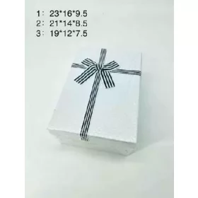 Díszdoboz szett3 részes nagy:23x16x9,5cm -fehér