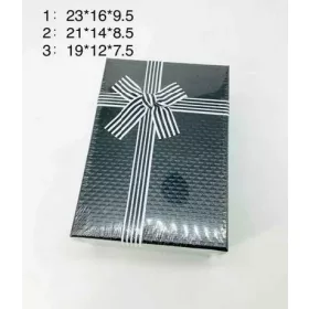 Díszdoboz szett 3 részes nagy:23x16x9,5cm - fekete