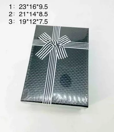 Díszdoboz szett 3 részes nagy:23x16x9,5cm - fekete