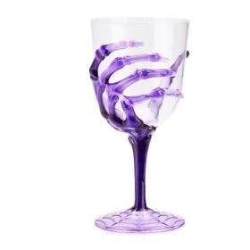 Csontvázas borospohár lila – 350 ml
