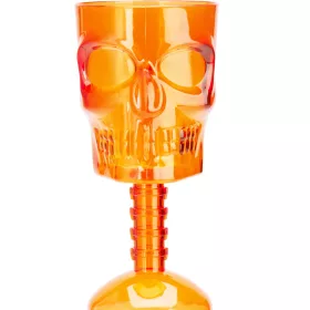 Pohár boros koponya formájú narancssárga 350 ml