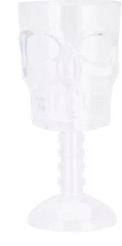 Pohár boros koponya formájú átlátszó  350 ml