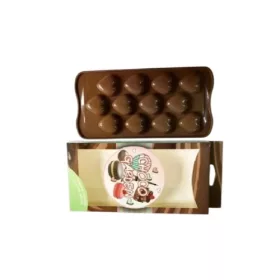 Szilikon csokoládéforma szív mintával 11 × 21 cm