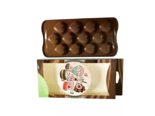 Szilikon csokoládéforma szív mintával 11 × 21 cm