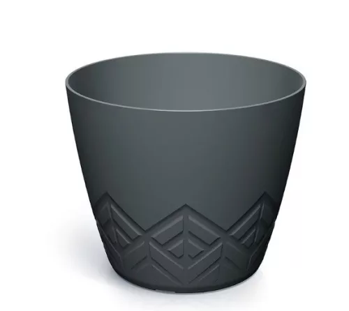 Virágcserép Areco 198x173 mm szén  Prosperplast
