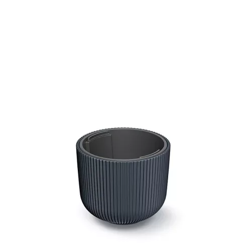 Virágcserép 239x197 mm antracit Milly Bowl Prosperplast
