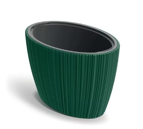 Virágcserép Oro Oval 595x395 mm fenyőzöld Prosperplast
