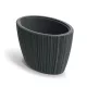 Virágcserép Oro Oval 595x395 mm sötétszürke Prosperplast