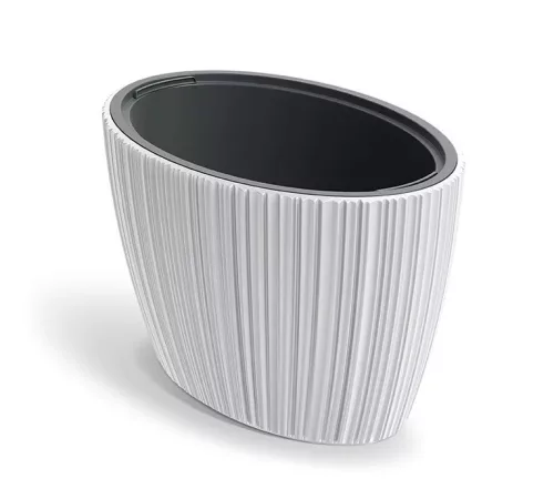 Virágcserép Oro Oval 595x395 mm fehér Prosperplast