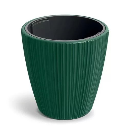 Virágcserép Oro Round 239x240 mm fenyőzöld Prosperplast