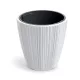 Virágcserép Oro Round 239x240 mm fehér Prosperplast 