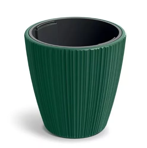 Virágcserép Oro Round 299x300 mm fenyőzöld Prosperplast