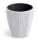 Virágcserép Oro Round 349x350 mm fehér Prosperplast 