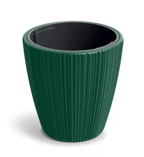 Virágcserép Oro Round 390x400 mm fenyőzöld Prosperplast