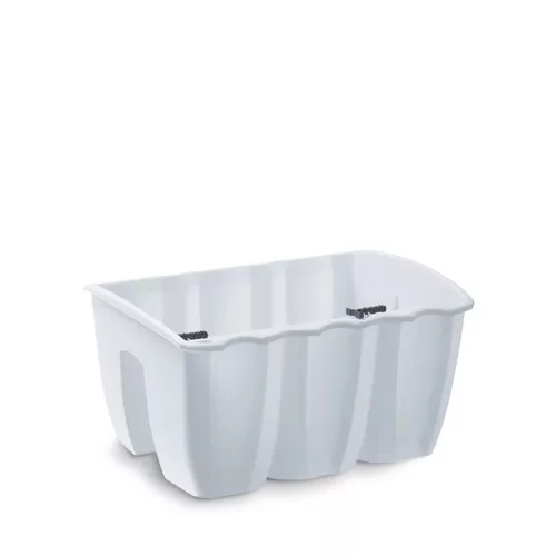 Virágcserép 393 x 201 mm Fehér CROWN Prosperplast