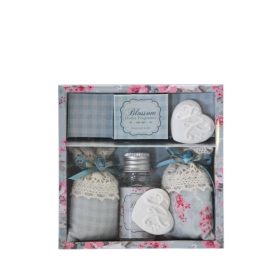 Illatosító 5db-os szett 11x11x3cm kék rózsa 