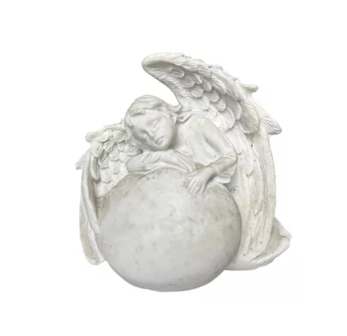 Angyal poly 14x12 cm fehér