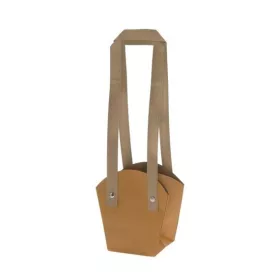   Tasak cserepes virághoz füllel sötét narancs 16,5x11,5x18,5cm