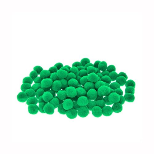 Zsenilia golyó műszál 1,5cm sötét zöld 100db