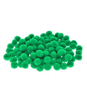 Zsenilia golyó 2 cm sötét zöld 100db