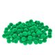 Zsenilia golyó 2 cm sötét zöld 100db