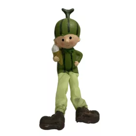 Gyerek lógólábú dinnye sapis fiú/lány 16cm zöld