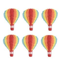 Hőlégballon öntapadós 4cm piros,sárga,kék 3db/cs
