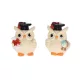 Bagoly figura 3,6cm sárga 2db/cs