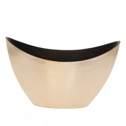 Kaspó csónak alakú 20x9x11,5 cm fényes arany