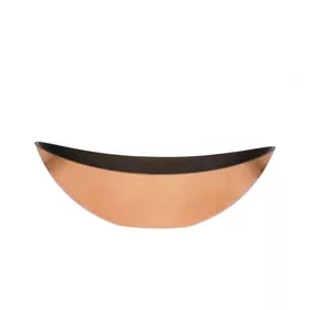 Kaspó csónak alakú 39x12x13 cm fényes bronz