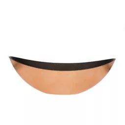 Kaspó csónak alakú 39x12x13 cm fényes bronz