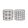 Kaspó mintás cement 13,5x13,5x12,5cm fehér,fekete