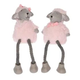 Bárány masnival lógólábú  8,5x7x19cm rózsaszín 2 féle